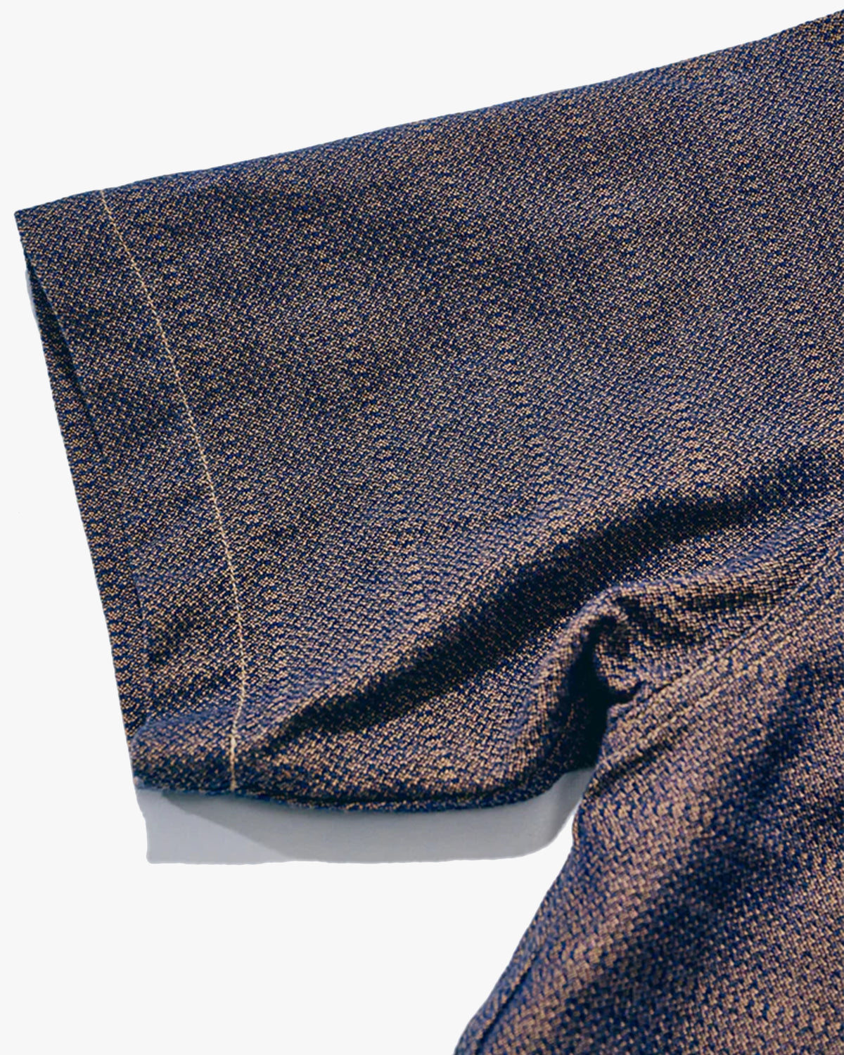 Samurai Jeans SOS26 Kanoko Aimadara Shirt - Indigo / Brown