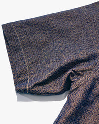 Samurai Jeans SOS26 Kanoko Aimadara Shirt - Indigo / Brown