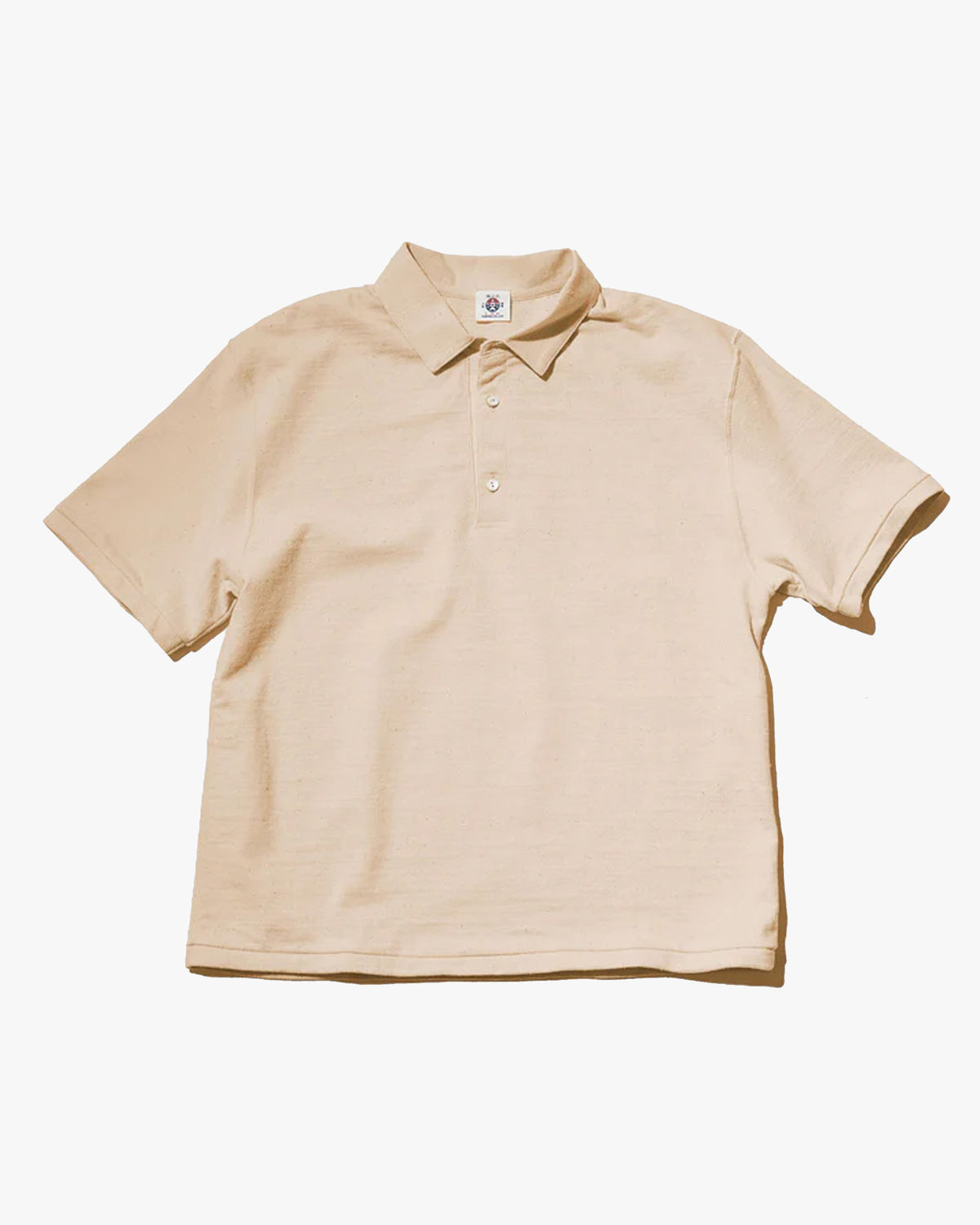 Samurai Jeans SJST-SC04 Japanese Cotton Polo Shirt - Light Kuri