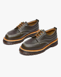 Dr Martens Archive Lowell 4-Eye Moc Toe Shoe - Olive Wild Grain | Dr Martens Shoes | JEANSTORE