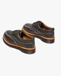 Dr Martens Archive Lowell 4-Eye Moc Toe Shoe - Olive Wild Grain | Dr Martens Shoes | JEANSTORE