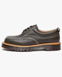Dr Martens Archive Lowell 4-Eye Moc Toe Shoe - Olive Wild Grain | Dr Martens Shoes | JEANSTORE