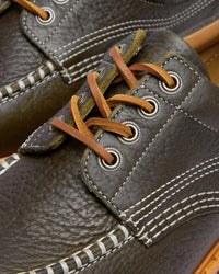 Dr Martens Archive Lowell 4-Eye Moc Toe Shoe - Olive Wild Grain | Dr Martens Shoes | JEANSTORE