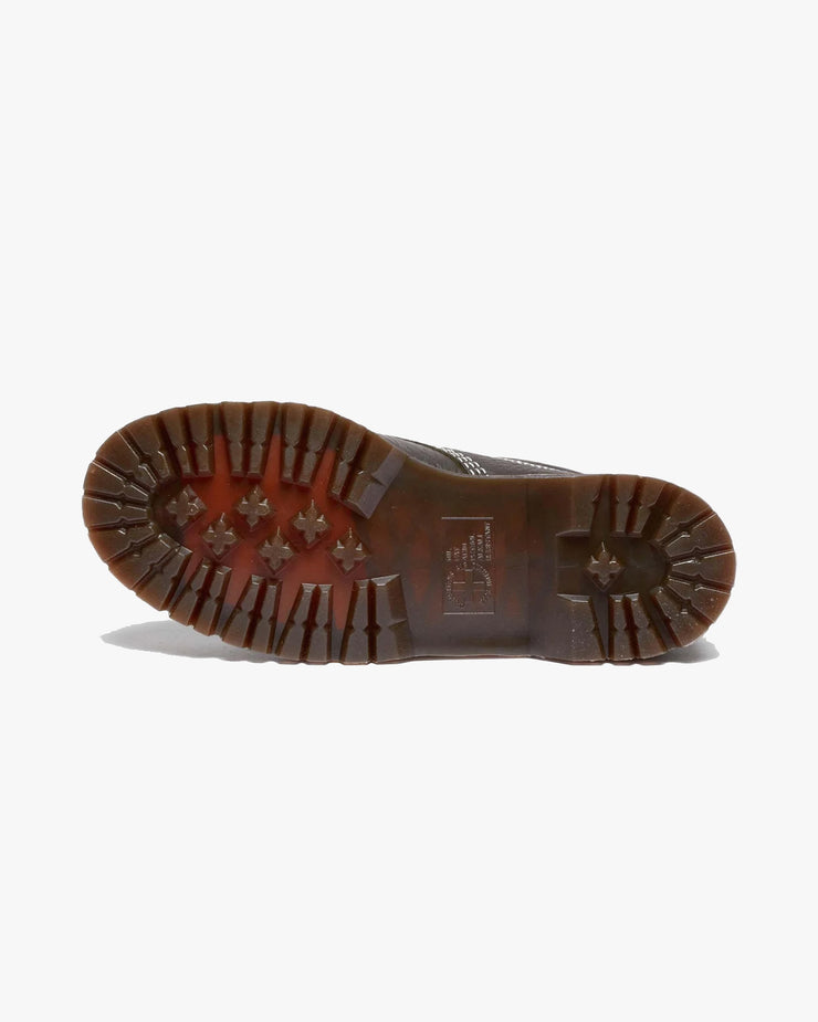Dr Martens Archive Lowell 4-Eye Moc Toe Shoe - Olive Wild Grain