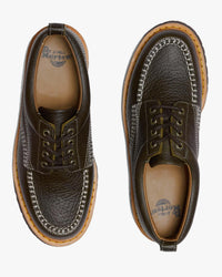 Dr Martens Archive Lowell 4-Eye Moc Toe Shoe - Olive Wild Grain | Dr Martens Shoes | JEANSTORE