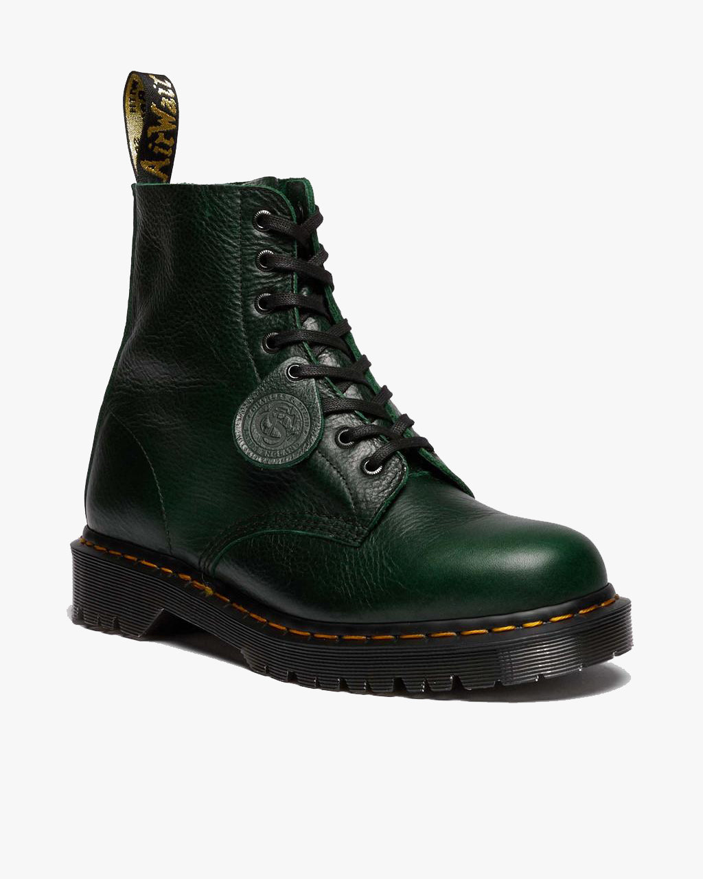 Dr Martens Made In England 1460 Pascal Boots - Green Buckingham | Dr Martens Boots | JEANSTORE