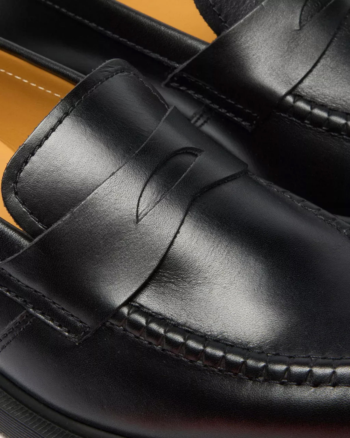 Dr Martens Made In England Delapre Penny Loafers - Black Classic Calf | Dr Martens Shoes | JEANSTORE