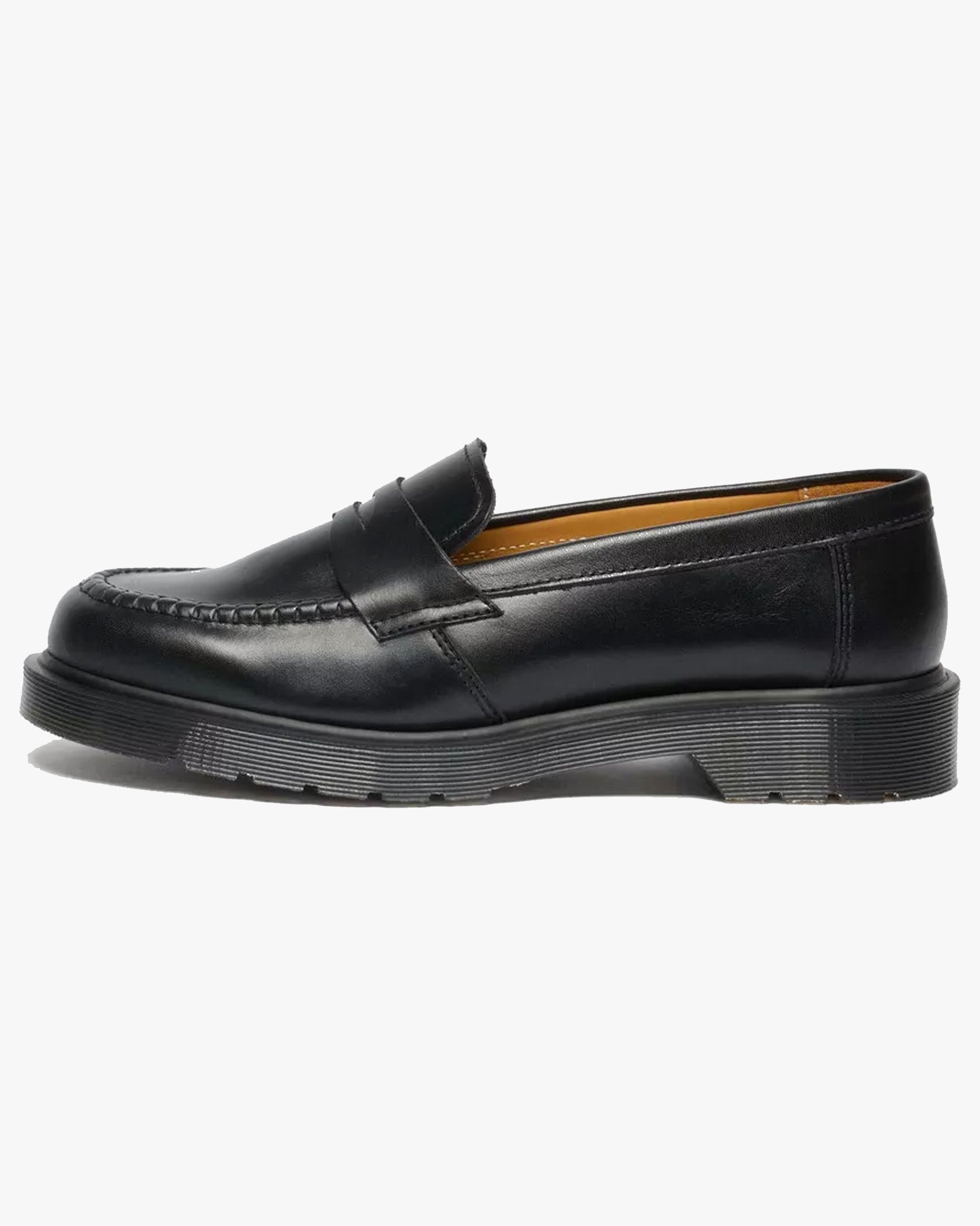 Dr Martens Made In England Delapre Penny Loafers - Black Classic Calf