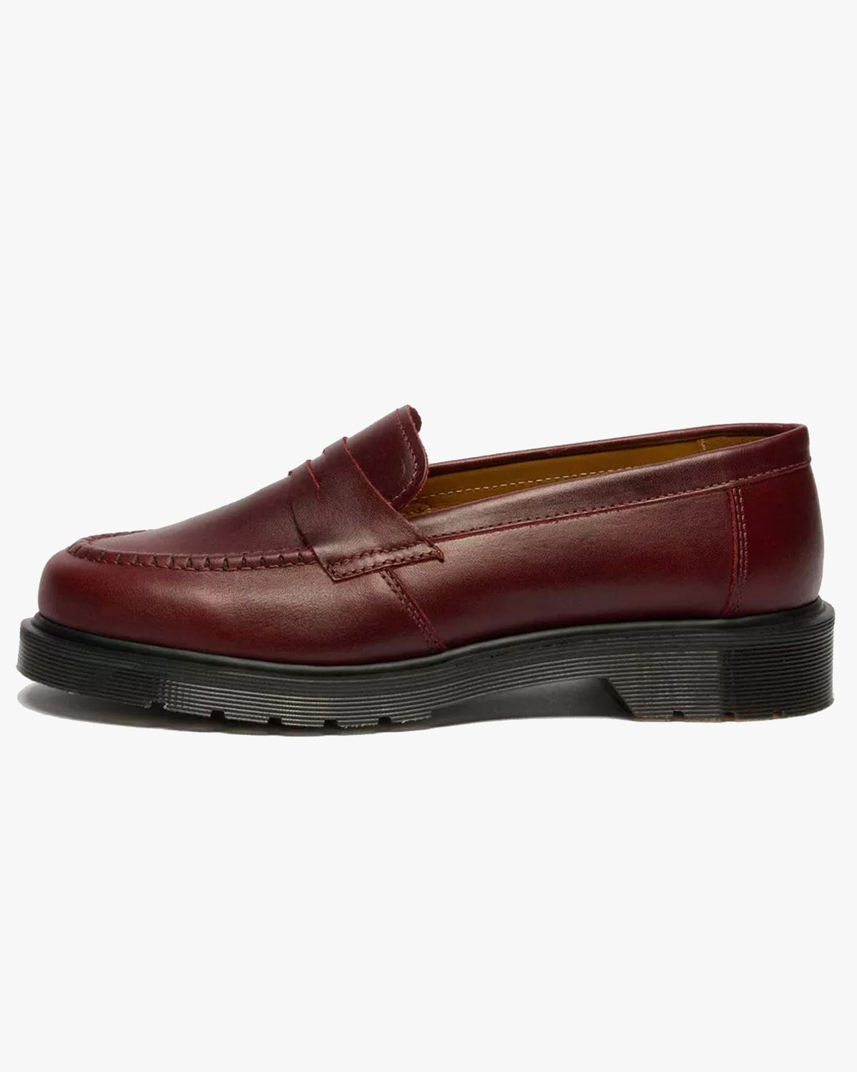 Dr Martens Made In England Delapre Penny Loafers - Burgundy Classic Calf