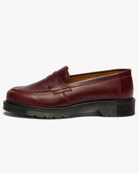 Dr Martens Made In England Delapre Penny Loafers - Burgundy Classic Calf