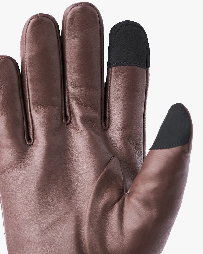 Hestra John Hairsheep Leather Gloves - Brown