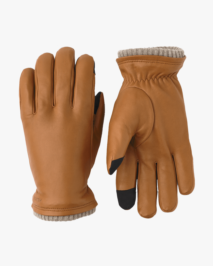 Hestra John Hairsheep Leather Gloves - Cork | Hestra Gloves | JEANSTORE