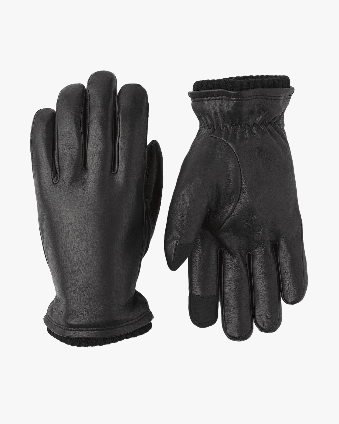 Hestra John Hairsheep Leather Gloves - Black | Hestra Gloves | JEANSTORE