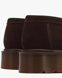 Dr Martens Made In England Delapre Penny Loafers - Brindle Brown Repello Calf Suede