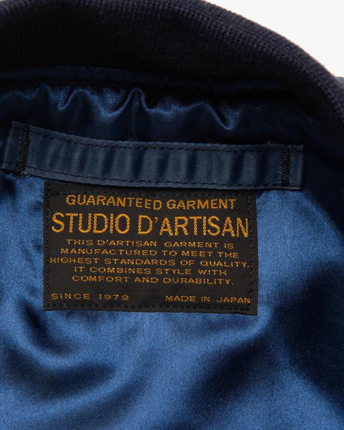 Studio D'Artisan 4623 Indigo MA-1 Jacket - Blue