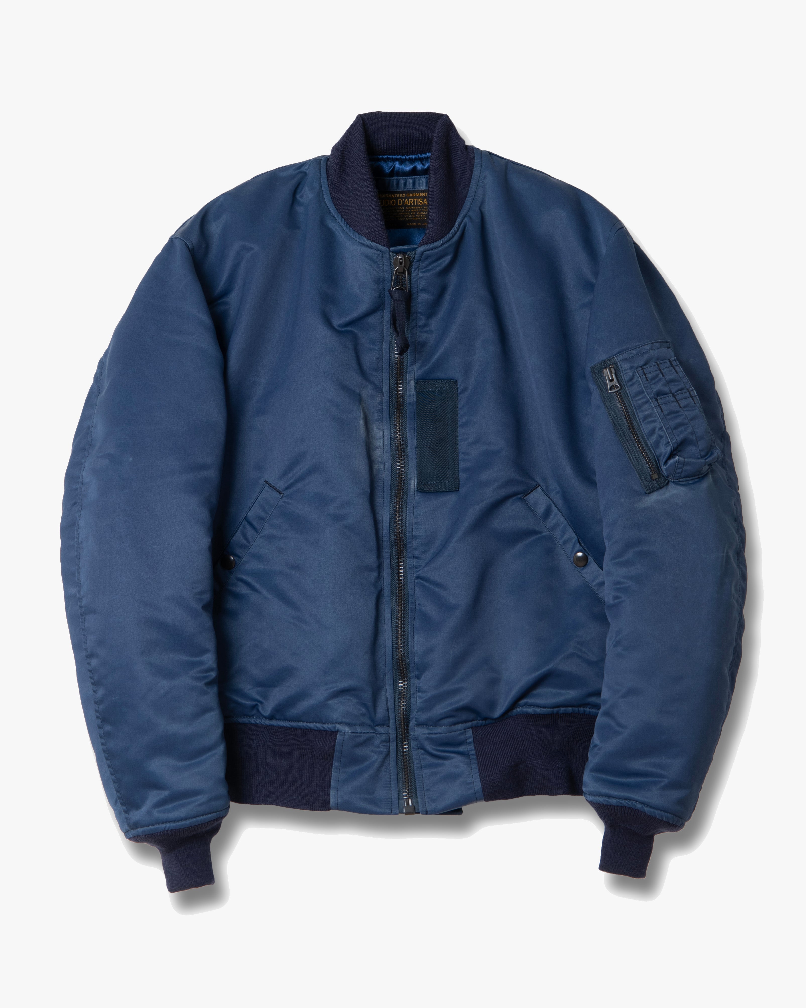 Studio D'Artisan 4623 Indigo MA-1 Jacket - Blue