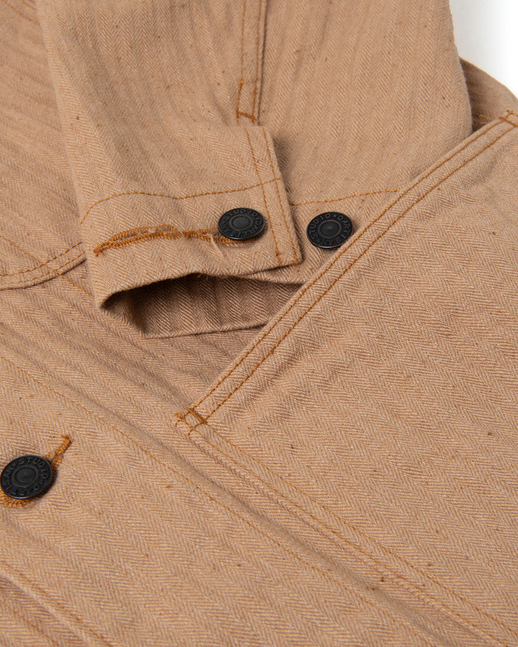 Studio D'Artisan 4638 12oz Fox Cotton Military Coverall - Brown | Studio D'Artisan Jackets & Coats | JEANSTORE