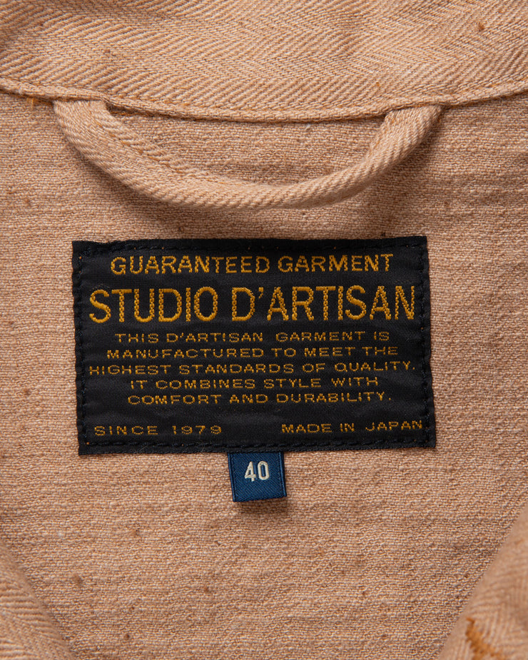 Studio D'Artisan 4638 12oz Fox Cotton Military Coverall - Brown