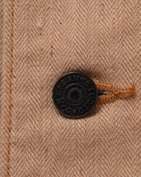 Studio D'Artisan 4638 12oz Fox Cotton Military Coverall - Brown | Studio D'Artisan Jackets & Coats | JEANSTORE