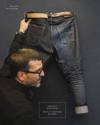 Nudie Steady Eddie II Regular Tapered Mens Jeans - Dry Ace Selvage | Nudie Jeans Jeans | JEANSTORE