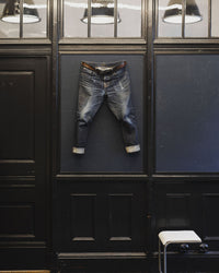 Nudie Steady Eddie II Regular Tapered Mens Jeans - Dry Ace Selvage | Nudie Jeans Jeans | JEANSTORE
