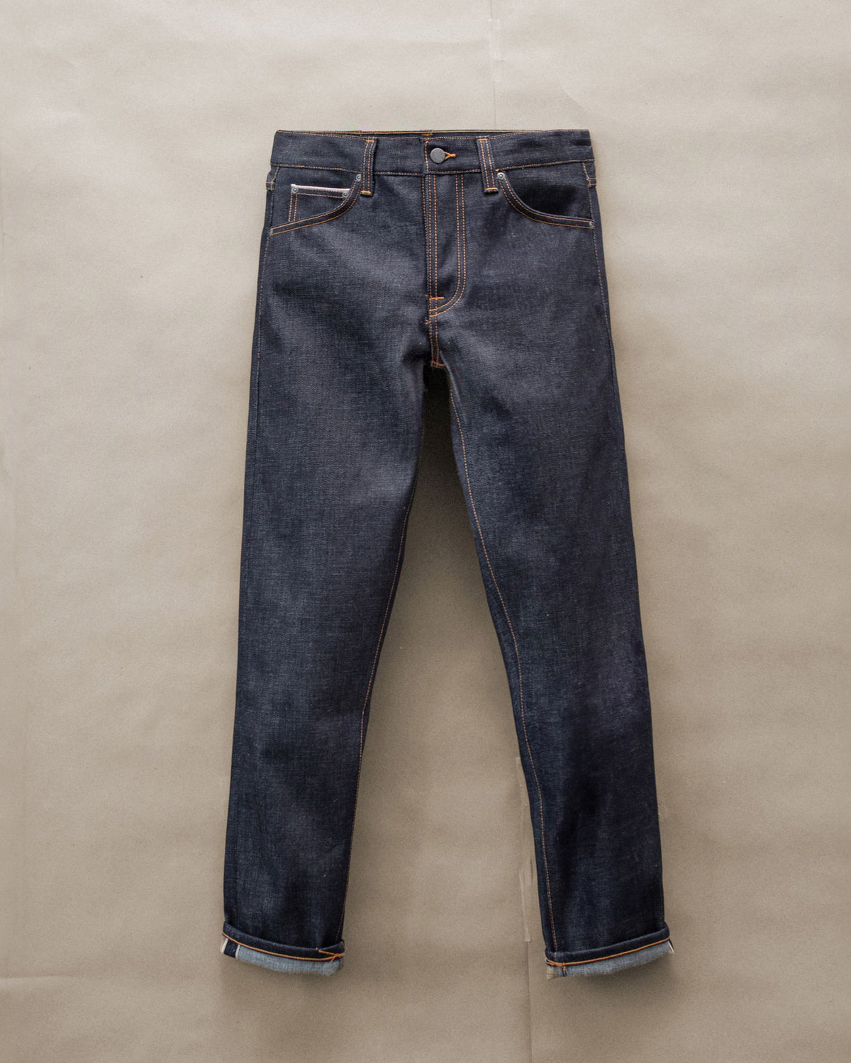 Nudie Steady Eddie II Regular Tapered Mens Jeans - Dry Ace Selvage | Nudie Jeans Jeans | JEANSTORE