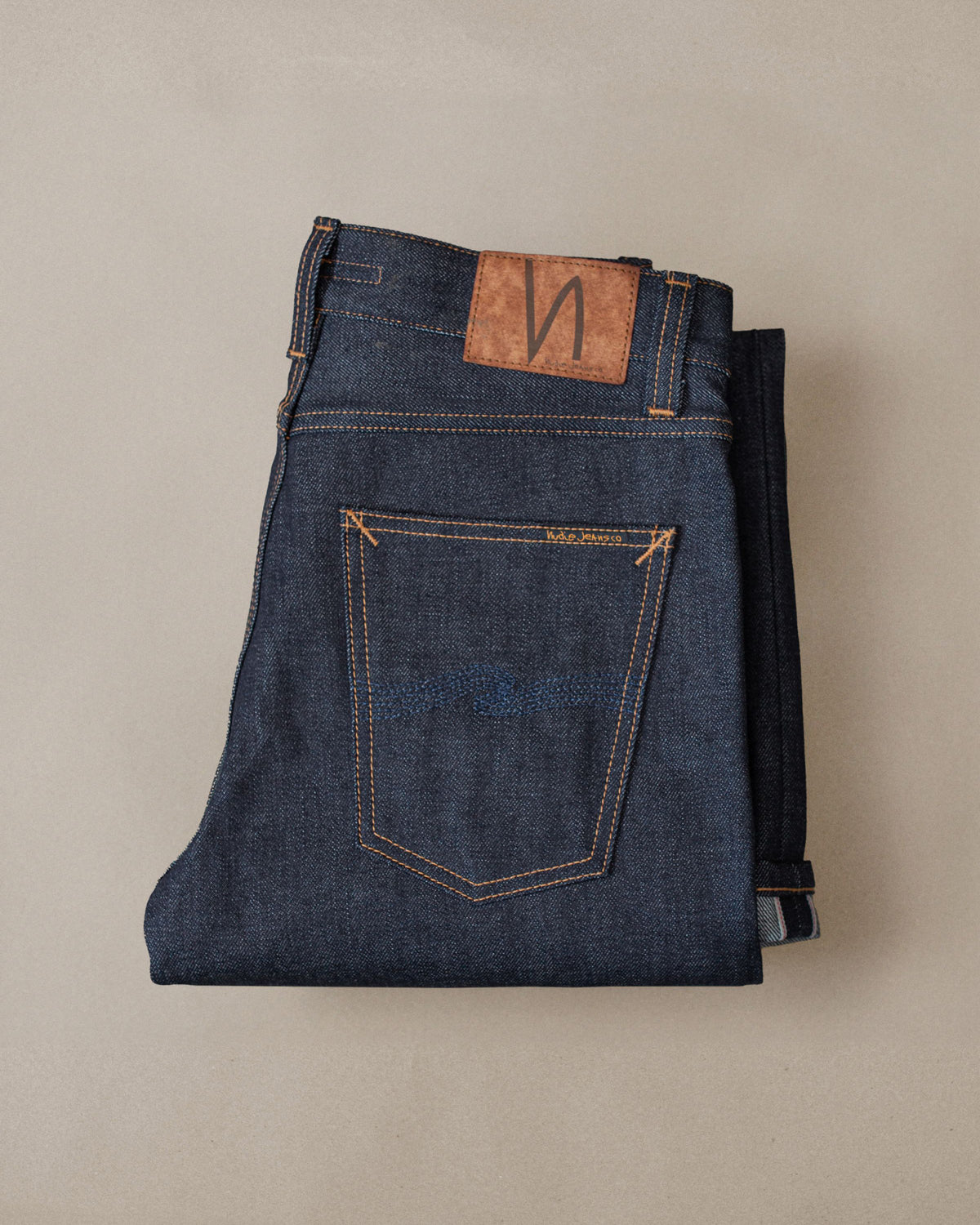 Nudie Steady Eddie II Regular Tapered Mens Jeans - Dry Ace Selvage | Nudie Jeans Jeans | JEANSTORE