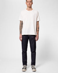 Nudie Steady Eddie II Regular Tapered Mens Jeans - Dry Ace Selvage | Nudie Jeans Jeans | JEANSTORE