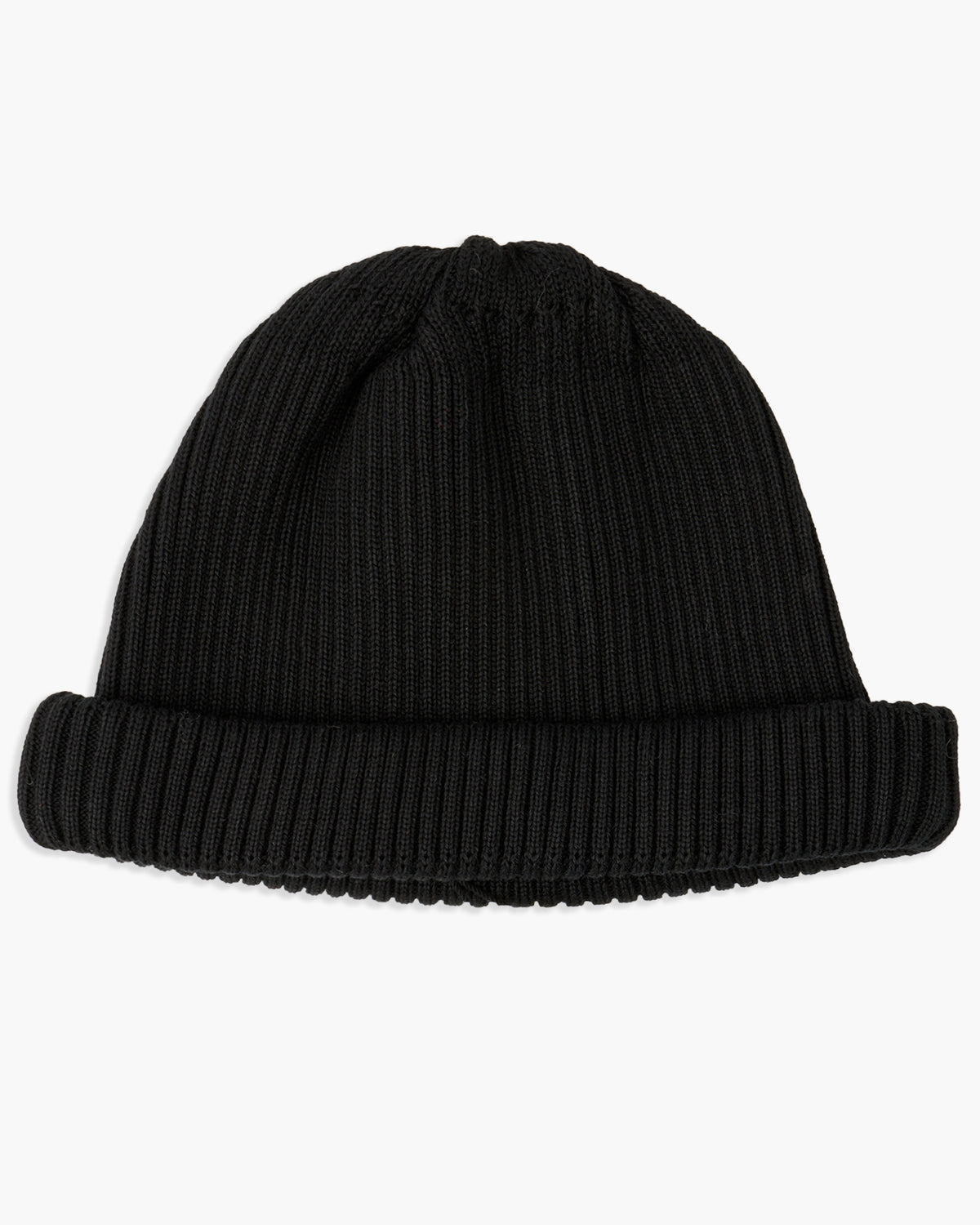 RoToTo R5021 Cotton Roll Up Beanie - Black | RoToTo Hats | JEANSTORE