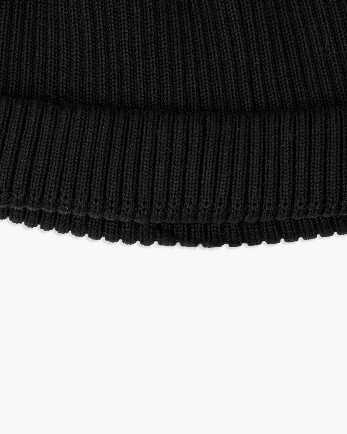 RoToTo R5021 Cotton Roll Up Beanie - Black | RoToTo Hats | JEANSTORE