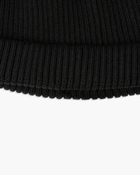 RoToTo R5021 Cotton Roll Up Beanie - Black | RoToTo Hats | JEANSTORE