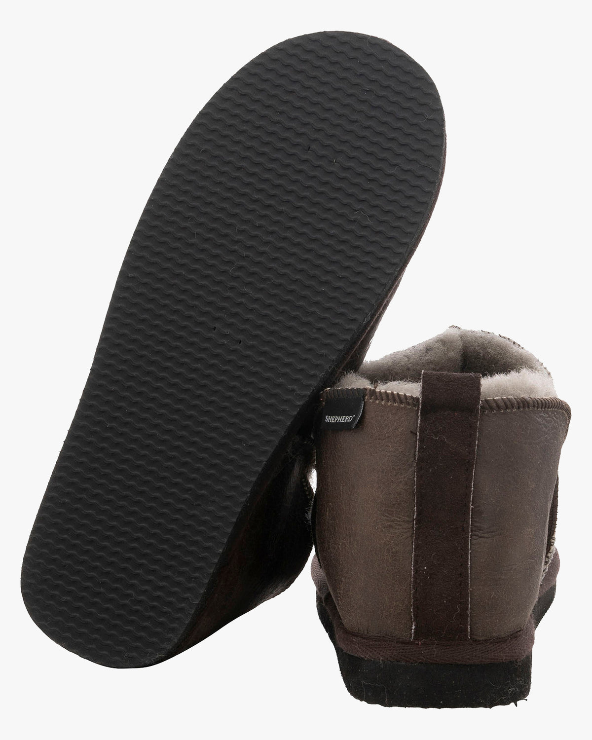 Shepherd® Of Sweden Anton Sheepskin Slippers - Stone Oiled Antique