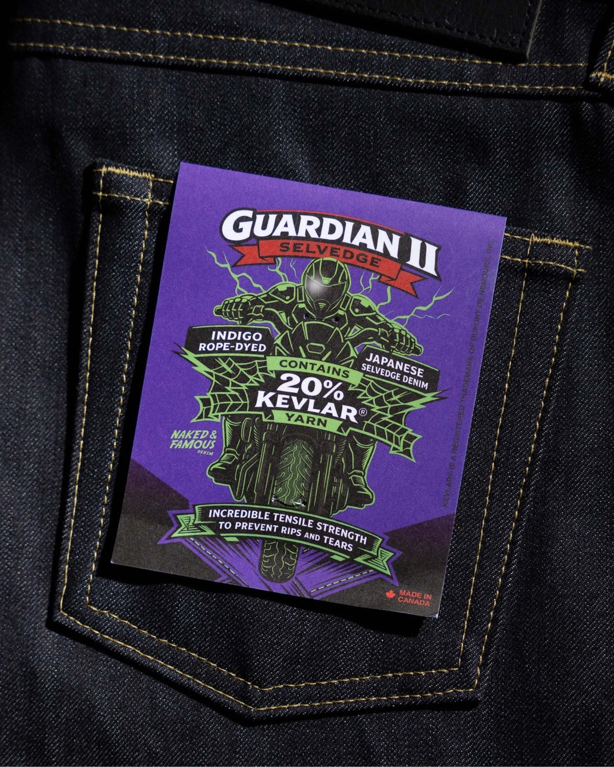 Naked & Famous Denim Weird Guy Regular Tapered Mens Jeans - Guardian 2 | Naked & Famous Denim Jeans | Jeanstore