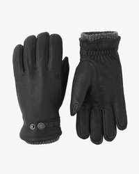 Hestra Utsjö Elk Leather Gloves - Black | Hestra Gloves | JEANSTORE