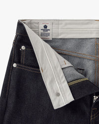 Momotaro Jeans #100 Cotton Silk Straight Fit Mens Jeans - 15oz Zimbabwe Cotton & Silk Selvedge Denim / Zipper | Momotaro Jeans Jeans | JEANSTORE
