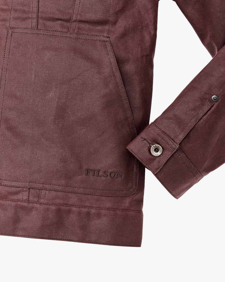 Filson Tin Cloth Short Lined Cruiser Jacket - Fired Brick | Filson Jackets & Coats | JEANSTORE