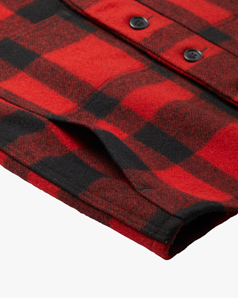 Filson Mackinaw Wool Vest - Red / Black Plaid