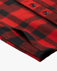 Filson Mackinaw Wool Vest - Red / Black Plaid