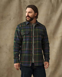 Filson Vintage Flannel Work Shirt - Green / Navy Plaid