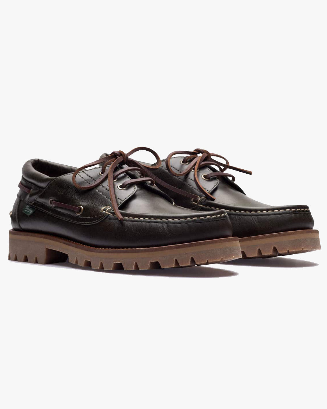 Paraboot Briac Shoe - Lisse Vert / Jannu Miel | Paraboot Shoes | JEANSTORE