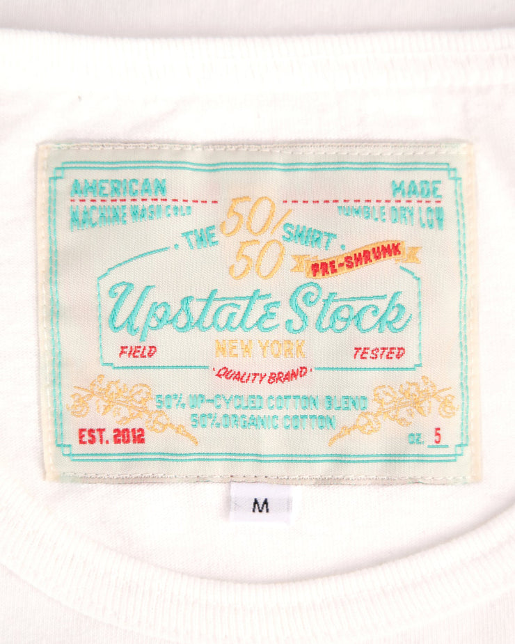 Upstate Stock 50/50 Upcycled Cotton Classic Tee - White