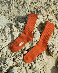 Hemen Biarritz HMN04 Organic Cotton Rib Sport Socks - Copper | Hemen Biarritz Socks | JEANSTORE