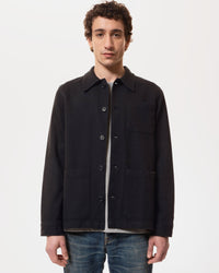 Nudie Jeans Barney Worker Jacket - Black | Nudie Jeans Jackets & Coats | JEANSTORE