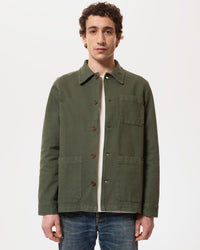 Nudie Jeans Barney Worker Jacket - Olive | Nudie Jeans Jackets & Coats | JEANSTORE