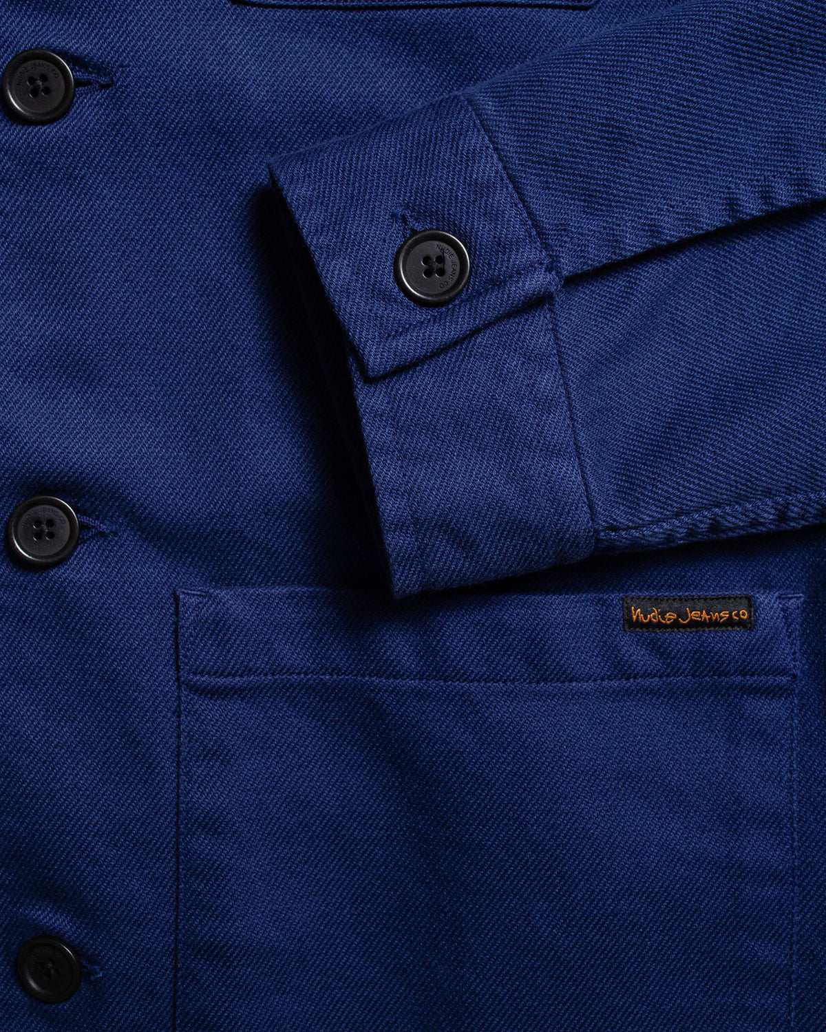 Nudie Jeans Barney Worker Jacket - Mid Blue | Nudie Jeans Jackets & Coats | JEANSTORE