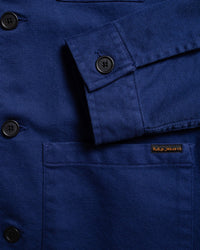 Nudie Jeans Barney Worker Jacket - Mid Blue | Nudie Jeans Jackets & Coats | JEANSTORE