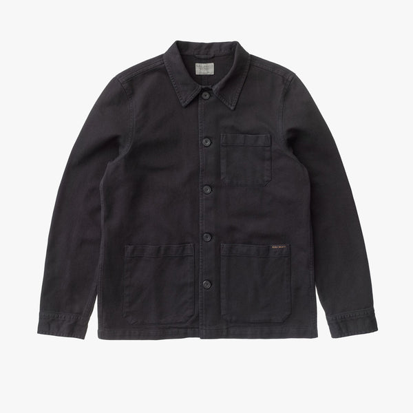 Nudie Jeans Barney Worker Jacket - Black | Nudie Jeans Jackets & Coats | JEANSTORE