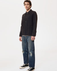 Nudie Jeans Barney Worker Jacket - Black | Nudie Jeans Jackets & Coats | JEANSTORE