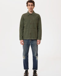 Nudie Jeans Barney Worker Jacket - Olive | Nudie Jeans Jackets & Coats | JEANSTORE