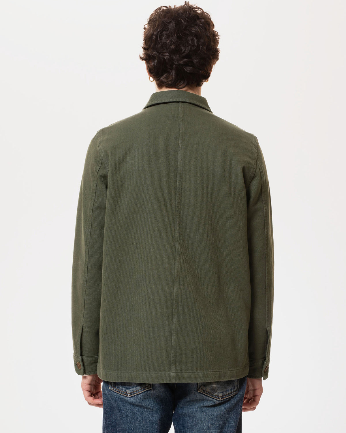 Nudie Jeans Barney Worker Jacket - Olive | Nudie Jeans Jackets & Coats | JEANSTORE